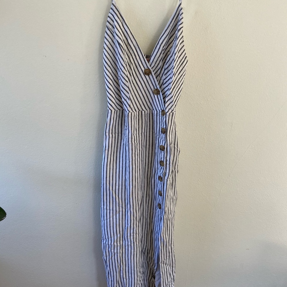 Urban Outfitters Striped MIDI Dress side slit